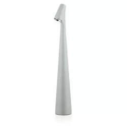 Tischlampe 33,5 cm | Kabellose Nachttischlampe mit eingebautem Akku | Lampe mit Touch-Steuerung | HMS-355-GREY