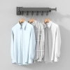 Klappbarer Kleiderständer | Faltbarer Wäscheständer | Wandstange mit Haken | LYJ-T90-GREY