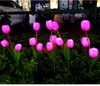 Solarblume | Solar-LED-Gartenlaterne Tulpe | 65 cm, 600 mAh | FLD-40-PINK