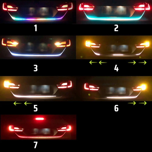 Flexibler LED-Streifen für die Kofferraumklappe | Länge 150 cm | LED-Optik-Tuning