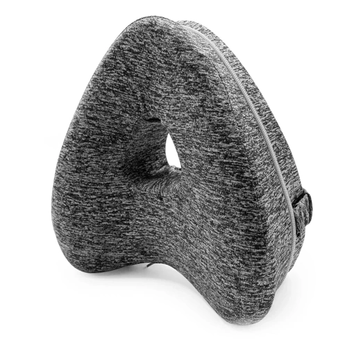 Orthopädisches Kissen | Kniekeil für Seitenschläfer zur Unterstützung der natürlichen Körperhaltung | grau | JLP-013-GREY