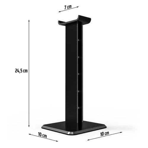 Kopfhörerhalter | Universal, für Over-Ear-Kopfhörer, zur Befestigung am Schreibtisch | schwarz | SDH-010-BLACK