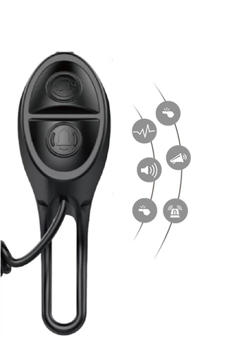 LED-Fahrrad-Frontleuchte | integrierte Hupe 120 dB | Fahrradcomputer-Funktion | 4 Leuchtmodi, 300 lm, 8 h Laufzeit, 1.500 mAh | BL063