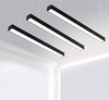 Modern Lineare LED Hängelampe 20W, Aluminium Pendelleuchte | Höhenverstellbar | 120 x 7 cm