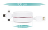 Ausziehbares 3-in-1-Kabel | 1M | 4 Farben | T10-1M