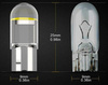 LED Birne W5W T10 HPC COB Transparent | Kristalline Beschichtung