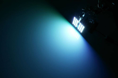 RGB-LED-Panel-Kit | 2 LED-Panels 36 SMD 5050 RGB | Farbfernbedienung | C5W- und W5W-Adapter
