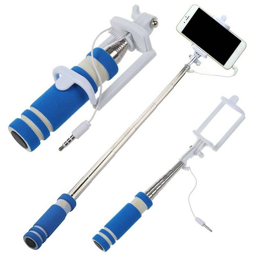 Teleskopischer Selfie-Stick für Telefon mit Jack-Kabel zur Fernauslösung des Auslösers | Z-08