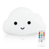  Silikon LED Nachtlicht Wolke | Tragbare Kinderlampe 9 Farben Licht | USB wiederaufladbare Lampe | JL-907