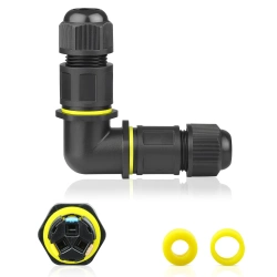 Wasserdichte Kabelmuffe IP68 | selbstklemmender 3-poliger Verbinder 450 V 24 A für Kabel 4–11 mm | M684-L