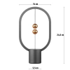 25 cm Wireless Nachtlicht | Schwebende magnetische Lampe | MDL-H250-B