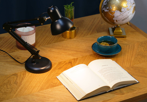 Schreibtischleuchte E27 mit zusätzlicher Tischklemme | Schul- und Zeichenleuchte | MT-811+DLC-U12