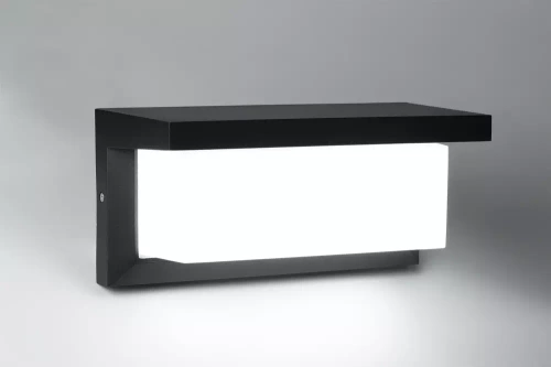 Gartenlampe, Außenwandleuchte mit LED | Integrierter Bewegungs- und Dämmerungssensor | 12W, 1200lm, IP65 | TYD-S18W-B