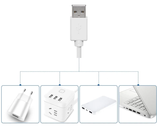LED-Spiegelleuchte für Schminktisch | 10 Stück, 3 Lichtfarben, Helligkeitsregelung, USB-Kabel 2 m | HZJ-V10