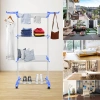 Wäschetrockner | Vertikaler Kleiderständer | Horizontaler Wäschetrockner | TW-116-BLUE