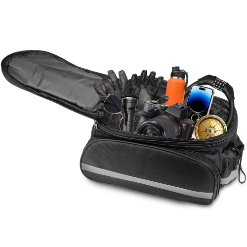 Wasserdichte Fahrradtasche für den Kofferraum 27L | Fahrradtasche mit Regenhülle und Reflektoren | Robuste 3-in-1 Fahrradtasche | ZTB-670