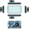1296p-Auto-DVR mit Rückfahrkamera und 4-Zoll-Touchscreen – G-Sensor, WDR, Parken, 2 Kameras | 2-in-1-Auto-DVR mit Touchscreen und Rückfahrfunktion – 1296p, G-Sensor, WDR, Loop-Aufnahme | PZ-V12-Dual