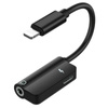 Audio-Adapter | Lightning auf Lightning und 3,5 mm Klinke, 2-in-1, kompatibel mit iPhone | UA-001