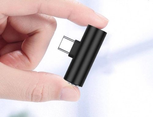 Adapter Type-C - Type-C + Jack | Audio-Adapter für Telefon | UA-006