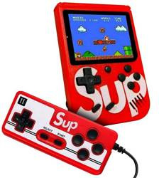 Mini tragbare Retro-Spielekonsole mit Controller | 400 Spiele 3.0 | RS400-Double