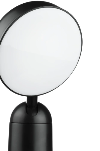 LED-Tischleuchte | kabellos, mit schwenkbarem Kopf | schwarz | JX12-BLACK