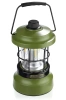 LED Campinglaterne im Retro-Stil mit Powerbank-Funktion | Stufenlose Helligkeits- und Farbregelung | 3000mAh, 20-260lm, 5-120h, IPX6 | Grün | MY-880