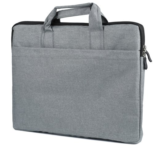 Tasche, Laptop-Hülle 15,6" | Henkel, Schultergurt, Seitentasche | Grau | BR03