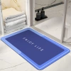 Badematte | Schnelltrocknender Badteppich | Rutschfester Badteppich | GZN-640-BLUE
