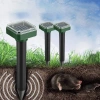 Tierschreck Solarbetriebener Spike | 2 Stück | YSJ-1265-SCHWARZ