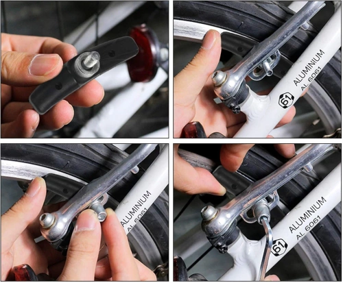 Fahrrad Bremsbeläge V-Brake | Asymmetrische Anschraubklötze 70mm | SJSCP-03-B