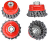 Drahtbürste Vorderseite ⌀75 mm | Gewinde M14 | gedrehter Draht | M14-75MM-A