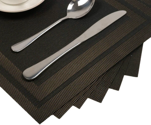 Tischset | Untersetzer | Tischdecke | Dekorative Küchenmatte | F040-SCHWARZ