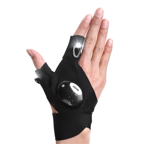 LED-Arbeits-Handschuh | 2 LEDs, 2x CR2016 | W28