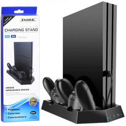 Kühlständer für PS4 / Slim | Dockingstation mit 3 USB-Hubs | HB-P06-3in1