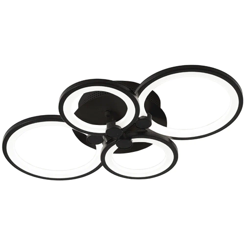 LED-Deckenleuchte | Aufbaupanel 48 W | schwarz | RLC-C48W-B