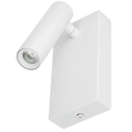 LED-Wandleuchte mit schwenkbarem Spot | modernes Aluminiumgehäuse | 3 W | WLV-176-3W-W