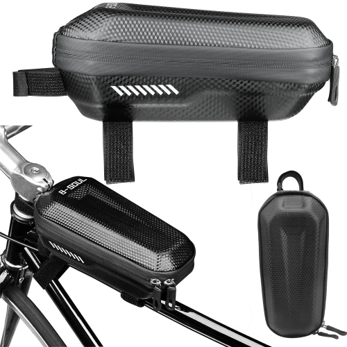 Fahrradrahmentasche | 1,2 l, wasserdicht, EVA-Hartschale, Reflektoren, Doppelreißverschluss | 287YB