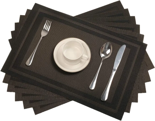 Tischset | Untersetzer | Tischdecke | Dekorative Küchenmatte | F040-SCHWARZ