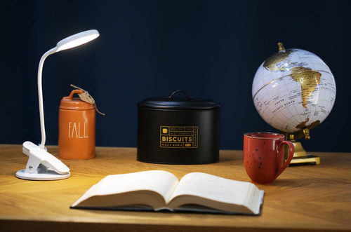 Schreibtischlampe, LED-Schulklammer mit Clip für den Tisch | Touch-Schalter | Q5-3