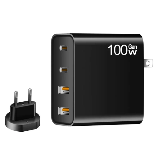 Ladegerät | 100 W, mit USB 3.0- und USB-C-Anschlüssen | GAN