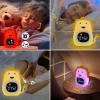LED-Kinderwecker mit Nachtlicht und weißem Rauschen – Farbiges Licht, Alarm, Sonnenaufgangssimulation | Nachtlicht mit eingebautem Akku | JL-822
