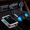 Zigarettenanzünder-Steckdose-Verteiler mit 2 USB-Anschlüssen 3.1A | Voltmeter | C10
