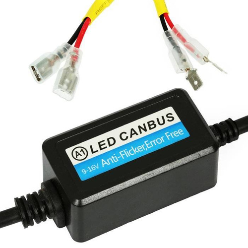 LED-Scheinwerferlampe | 2 Stück | H4 | digitaler CAN-BUS-Filter | orange | A1