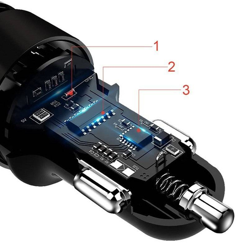 Multifunktionaler FM-Transmitter für das Auto | 5-in-1 | BC43-Black