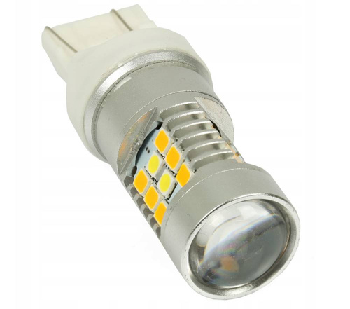 Auto-LED-Lampe 28 SMD 2835 Weiß + Orange
