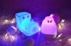 Silikon LED Nachtlicht Auto | Tragbare Kinderlampe 9 Lichtfarben | JL-604