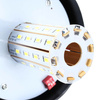 LED Warnleuchte auf Pfosten montiert | Warnblitz | Drehlicht | LED-03L-3-V2