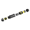 Wasserdichte Kabelmuffe IP68 | Schraubverbinder 5-polig 450 V 32 A für Kabel 4–14 mm | M685-A