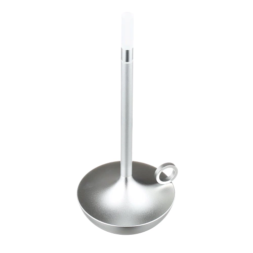 Moderne Tischleuchte | Nachttischleuchte mit integriertem Akku | silber | HJA31-SILVER