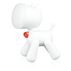 LED-Tischleuchte in Hundeform mit Helligkeitsregelung und USB-Akku | Waggy Puppy | YG-TD104-W